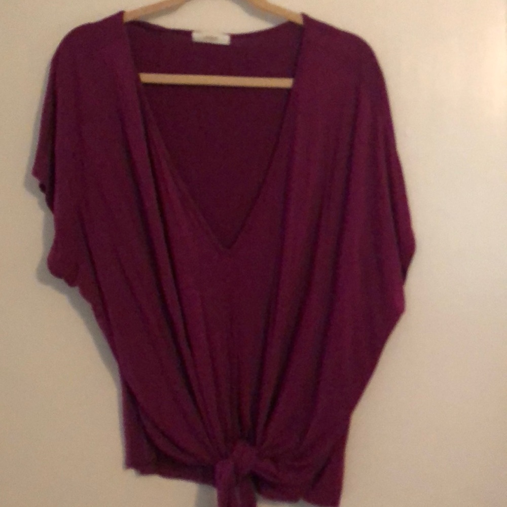 Cherish Trendy Tie-Front Top